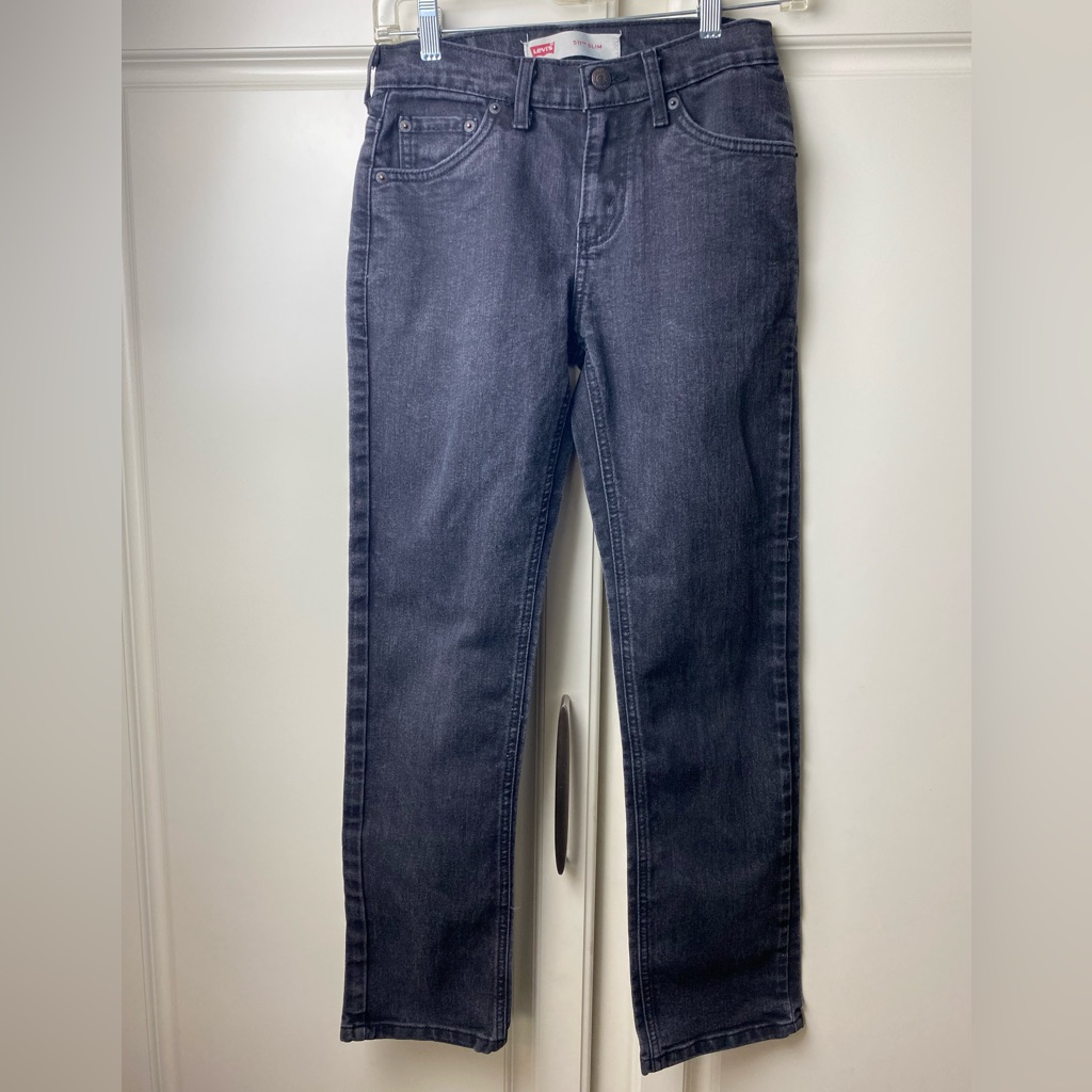 Levi's, 511 Slim, Dark Gray/Black Slim Fit Jeans, 14 Reg, Excellent Condition